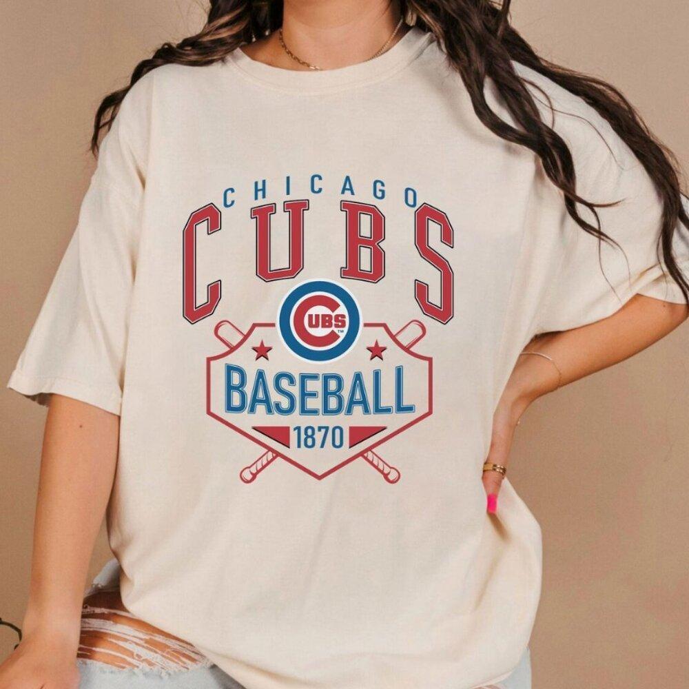 Chicago Cubs Baseball Tee Retro Sports Fan Graphic Unisex T-Shirt